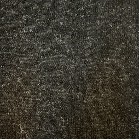 Everlane The Alpaca Short Sleeved Wool Sweater Tee Womens Small Black Dark Gray - Picture 7 of 9